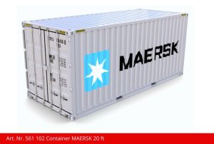 Container 20 ft MAERSK grau - Kiss Schweiz 561102 Spur 1